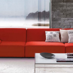 CMC Living - Coral Red Sofa