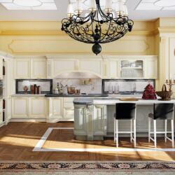 Argyrou Kitchens Larnaca Classical Italian Kitchen Solid Wood Island